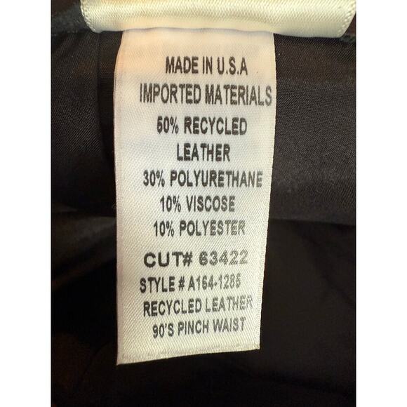 AGOLDE 90s Recycled Leather Pinch Waist Trousers Women’s Sz 26 Purple Pants NWT - Picture 10 of 13